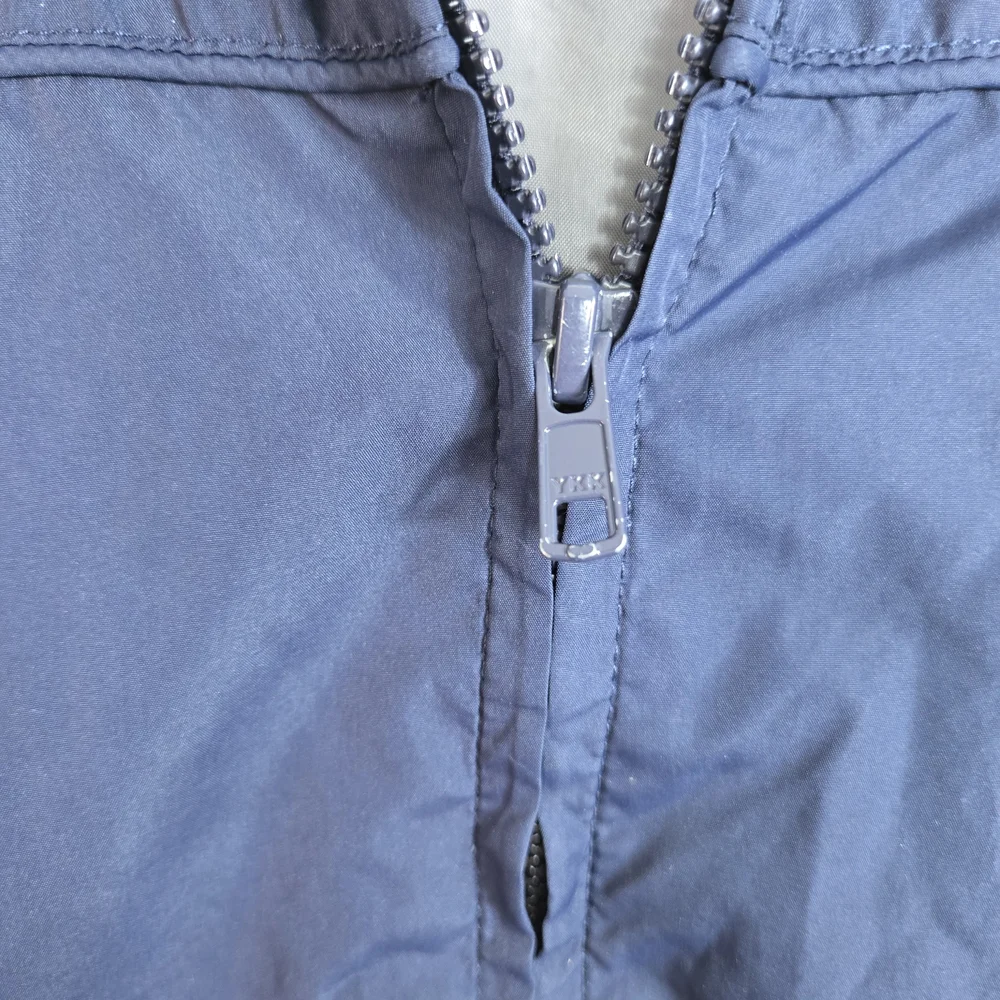 Gymboree Boys Navy Blue Lightweight Lined‎ Windbreaker Hooded Zip Jacket 12-24Mo